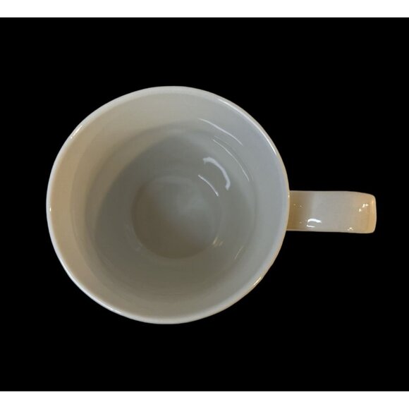 La Rochelle White Textured Ceramic Coffee Mug Basket Weave Pattern 14oz VGC - Picture 7 of 8